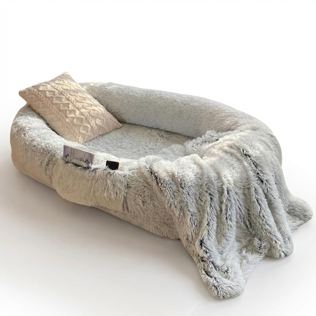 Giant Cozy Nest Plush Pet Bed