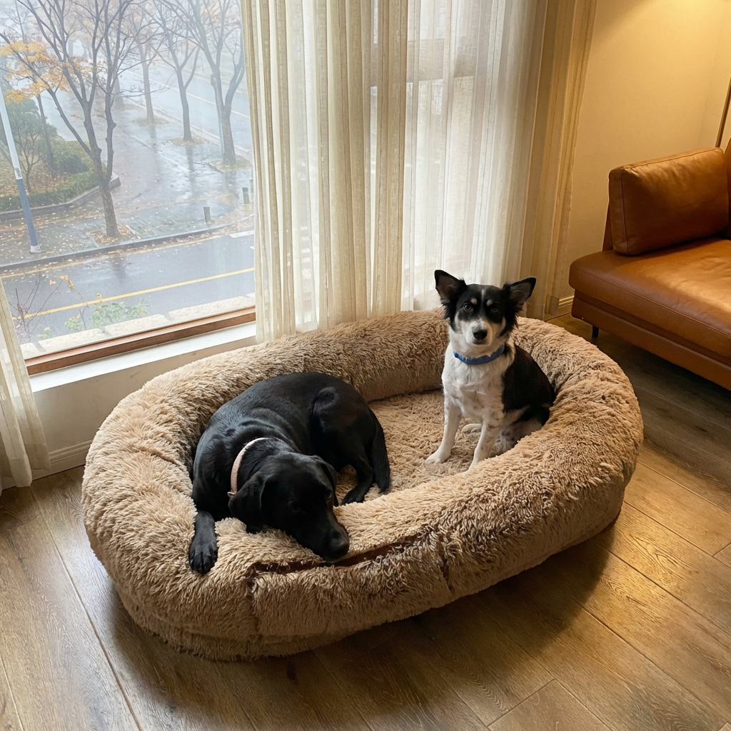 Giant Cozy Nest Plush Pet Bed