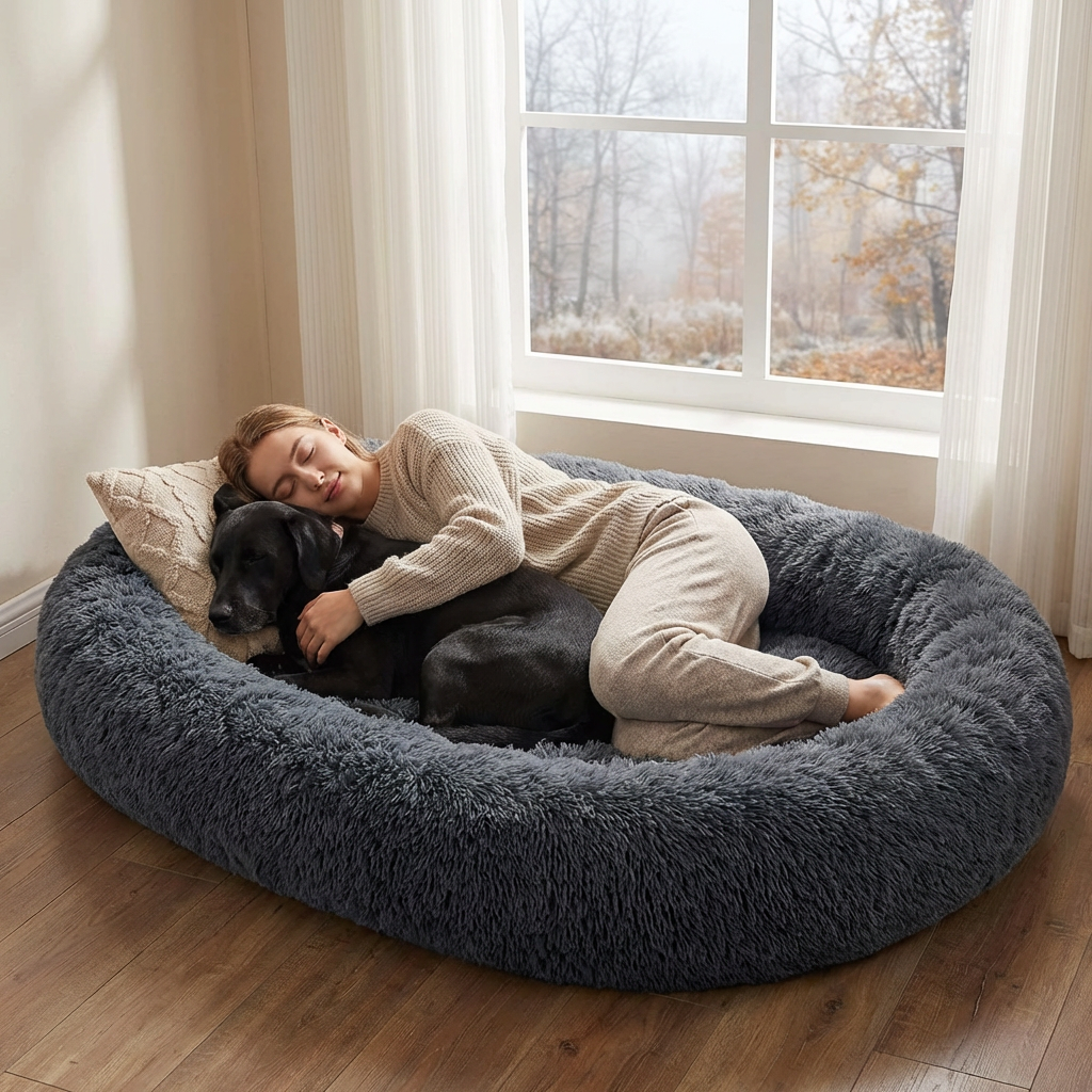 Giant Cozy Nest Plush Pet Bed