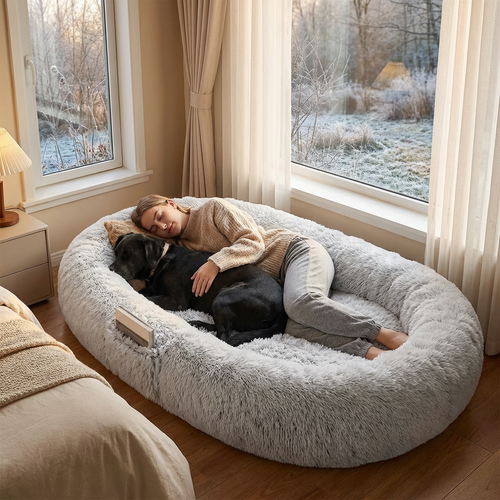 Giant Cozy Nest Plush Pet Bed